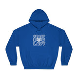 Unisex DryBlend® Hooded Sweatshirt dog lady