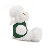 Plush Bear with Paw-Print Tee — Cute Gift for Kids & Pet Lovers