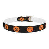 jack-o-lantern print dog collar