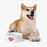 paw print red Pet Bowl