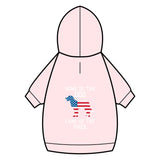 Patriotic Dog Hoodie — “Home of the Dog, Land of the Free”
