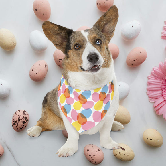 easter egg pet bandana collar