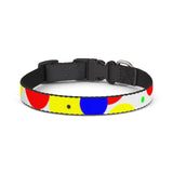 Clip-on Pet Collar — Colorful Primary Dot Pattern for Dogs & Cats