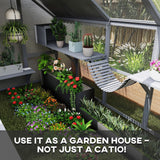 PawHut 110" L Large Catio Outdoor Cat Enclosure for Multiple Kittens, 56 sq.ft Wooden Cat House with Waterproof Cover, Walk in Kitty Cage Kennel with 2 Condos, 6 Platforms, for Backyard, Patio, Gray