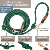 Hands Free Dog Leash, Waist Leash for Dog Walking, Running, Crossbody, Multifunctional, 2 Dogs, Dual Handle, Traditional Lead, Adjustable Lead 4.3ft - 7.5ft, 3/8" (10mm) Diameter.