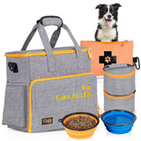 Customized Dog Travel Bag - You Name It and We Make It, Your Own Personalized Pet Travel Bag, Make It Special for You and Your Pet. (Light Grey)