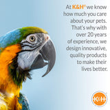 K&H Pet Products Snuggle-Up Bird Cage Heater, Bird Cage Accessory, Exotic Avian Warming Panel for Small Exotics Like Parakeet, Cockatiel, Canary - Small 5 X 3in Gray 12V