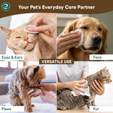 ECO SOUL Pet Cleaning Wipes, (2 Pack, 100 Count Each, Unscented)