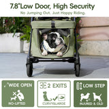 JOYCOW Foldable Pet Stroller Small Dogs Cats Up to 70 lb All-Terrain, Green