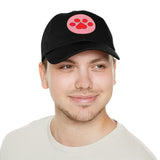 Hat with Paw Print Leather Patch - Pet Lovers