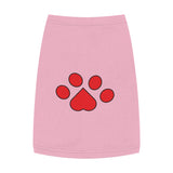 paw print pet tank top