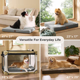Bedsure Dog Beds Large Sized Dog- Orthopedic Pet Beds with Removable Machine Washable Cover, Egg Crate Foam Puppy Pad, Suitable for Pet Up to 50 lbs, 35"x22"