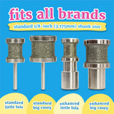 Diamondg Dog Nail Grinder Bit, 1 Pack - Compatible with Dremel, Diamond Bit for Pet Nails with 80 Grit Body & 120 Grit Polishing Bowl - Ideal for Small Dogs Under 30lbs., Standard Little Lola