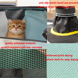 Cat Dryer, 20.5" x 15.7" x 20.5" Foldable Pet Dryer Box, Prevents Post-Bath Fur Scattering, Scratching and Biting Owner, for Cats and Small to Medium Dogs (Green)