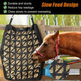 MIYABALA Hay Bag for Horses,Ultra-Slow Feed Hay Bag for Ground Feeding,Designs for Horses,Goats,Cows,Premium 1680D Oxford Cloth,Easy to Fill and Hang with Wide Opening and Adjustable Straps (1)