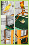 Garvee Bird cage, 66''H Extra Large Bird Cage, w/Removeble Tray, Waterproof Roof, Easy to Clean, Lockable Caster, Indoor& Outdoor Application for Conure,Macaw,Budgie,Cockatiel,Lovebirds,Parakeet