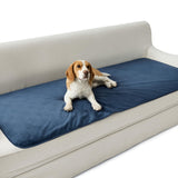 Bedsure Waterproof Couch Cover for Dogs Washable - Waterproof Blanket for Couch Sofa Cozy, Lightweight Furniture Protector for Pet Cat Quick Drying Puppy, Navy, 30x70IN