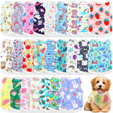 Paterr 25 Pcs Dog Shirts Printed Puppy Clothes Breathable Cartoon T Shirt for Dog Soft Puppy Clothing Lovely Pet Shirts Outfits for Pet Dogs Cats Summer Party Holiday, 25 Styles (Size: M)