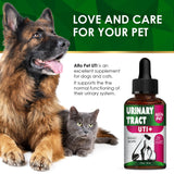 Сat Urinary Tract Infection Treatment with Cranberry – Dog UTI Treatment to Care for Bladder – Cat UTI Treatment for Kidneys – Preventive Support for Renal Health in Drops – 2 Oz