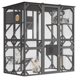 GarveeLife 70in Extra Large Walk-in Catio with Window Access Outdoor