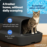 PetSafe ScoopFree Crystal Pro Self-Cleaning Litter Box, Black