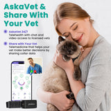 New PetPace V3.0 Cat Health Monitor by PetPace – AI Health Collar with 24/7 Vital Signs Alerts, GPS, Telehealth Consults, AskaVet & Share with Your Vet & SmartWatch Sync – Subscription Required