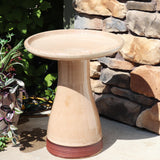Sunnydaze 21" H Ceramic Bird Bath for Outside - Hand-Painted Outdoor Bird Bath Bowl, UV/Frost-Resistant Finish - Yam