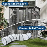 GarveeLife 70in Extra Large Walk-in Catio with Window Access Outdoor