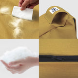 Sytopia 36-Inch Canvas Outdoor Dog Bed, Washable & Waterproof with Chew-Resistant Removable Cover, Ideal for Large & Medium Dogs for Indoor, Outdoor, Crate, or Patio Use (Yellow)