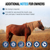 Horse Wound Care Spray with Silver – Wounds, Scratches, Cuts, Abrasions, Itching, Hot Spots, Skin Irritation – First Aid Solution and Breeds – 4 Oz