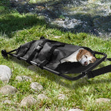 Pet Transport Large Dog Stretcher Max Loading 250lbs Stretcher with Noiseless Wheels, 45 x 22 Inch Animal Carry Stretcher for Emergency Use