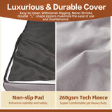 Sytopia XXL 35D Memory Foam Dog Bed, 7 Inch Thick Extra Large Orthopedic Couch for Senior Dogs Over 100 Pounds, Water Resistant and Washable Cover, Liner, Grey