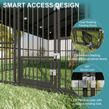 10x20x6.5 FT Large Dog Kennel, Outdoor Dog Crate with with Triple Safety Locks, Heavy Duty Outside Dog Cage Animal Enclosure with Roof Metal Secure Fence Playpen (118" W x 238" D x 78" H)