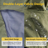 RYNVALE STUDIO Dog Raincoat Waterproof Rain Jacket Lightweight with Adjustable Reflective Strip & Detachable Hood, Fits Small/Medium/Large/Extra Large Dogs Puppies, Green (Large)