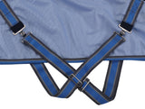 LEAFOREST Horse Mesh Fly Sheets - Lightweight Breathable Standard Neck UV Protection Sheet Blue, 63IN