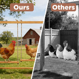 SHIYISHOPPIN Large Chicken Roosting Bars with 2 Swings, Wooden Chicken Perch for Coop, Let Chickens Run, Play & Stay Healthy, Ideal for Backyard Coops & Farms, Fits 8-12 Chickens