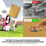 Sytopia 36-Inch Canvas Outdoor Dog Bed, Washable & Waterproof with Chew-Resistant Removable Cover, Ideal for Large & Medium Dogs for Indoor, Outdoor, Crate, or Patio Use (Yellow)