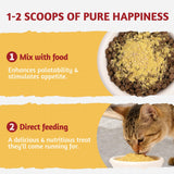 Just Try 4.23 OZ Cat & Dog Food Toppers with Chicken Liver Freeze Dried Egg Yolk for Picky Eaters Iron Support Grain Free High Protein Meal Toppers