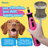 Diamondg Dog Nail Grinder Bit, 1 Pack - Compatible with Dremel, Diamond Bit for Pet Nails with 80 Grit Body & 120 Grit Polishing Bowl - Ideal for Small Dogs Under 30lbs., Standard Little Lola