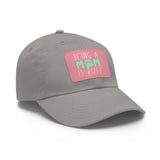 Mom Dog Lover Dad Hat with Leather Patch