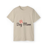 Dog Mom T-Shirt — Paw Print Graphic Tee for Dog Lovers