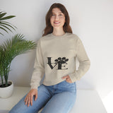 Expressing Love Crewneck Sweatshirt — Romantic Heart Design