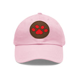 Hat with Paw Print Leather Patch - Pet Lovers
