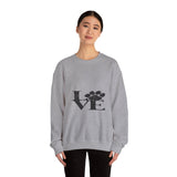 Expressing Love Crewneck Sweatshirt — Romantic Heart Design