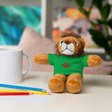Plush Bear with Paw-Print Tee — Cute Gift for Kids & Pet Lovers