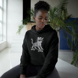 Cool Skateboarding Cat Hoodie — Retro Cat on Skateboard Pullover