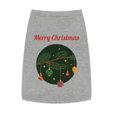 Pet Tank Top — Merry Christmas Ornament Branch Holiday Dog & Cat Tee