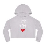 Cropped Dog Lover Sweatshirt, Cute Pet Gift, Women’s Hoodie, Fun Casual Wear, Dog Mom Apparel, Dog-Themed Fashion