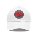 Hat with Paw Print Leather Patch - Pet Lovers