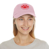 Hat with Paw Print Leather Patch - Pet Lovers